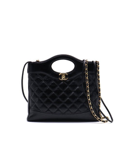CHANEL 31 Mini Bag - Black / Gold