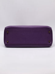 HERMES Kelly 32 - Ultraviolet with Gold Hardware [🄿]