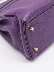HERMES Kelly 32 - Ultraviolet with Gold Hardware [🄿]