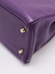 HERMES Kelly 32 - Ultraviolet with Gold Hardware [🄿]