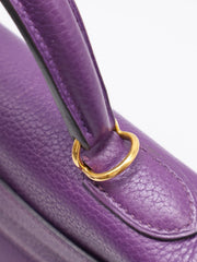 HERMES Kelly 32 - Ultraviolet with Gold Hardware [🄿]