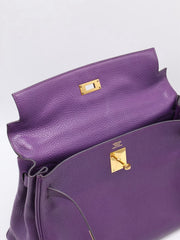 HERMES Kelly 32 - Ultraviolet with Gold Hardware [🄿]