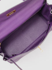 HERMES Kelly 32 - Ultraviolet with Gold Hardware [🄿]