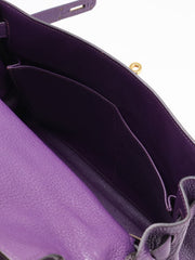 HERMES Kelly 32 - Ultraviolet with Gold Hardware [🄿]