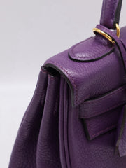 HERMES Kelly 32 - Ultraviolet with Gold Hardware [🄿]