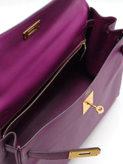 HERMES Kelly 32 - Anemone with Gold Hardware