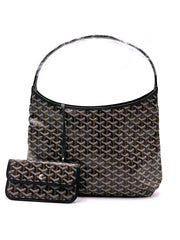 GOYARD Goyardine Bohème Hobo Bag – Black & Tan