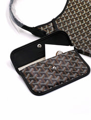 GOYARD Goyardine Bohème Hobo Bag – Black & Tan