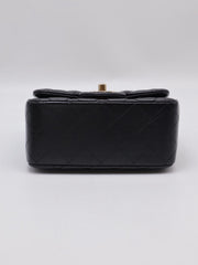 CHANEL Classic Square Mini Flap Bag 17 - Black with Gold Hardware [Series 23]