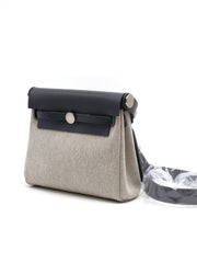 HERMES Herbag Zip 20 - Gris Asphalte with Palladium Hardware