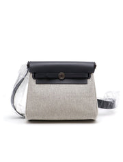 HERMES Herbag Zip 20 - Gris Asphalte with Palladium Hardware