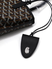 GOYARD Goyardine Mini Anjou Reversible Tote – Black