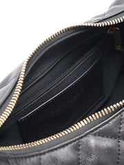 CHANEL 25C Large Hobo Bag Small - Black with Gold Hardware