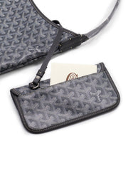 GOYARD Goyardine Bohème Hobo Bag – Grey