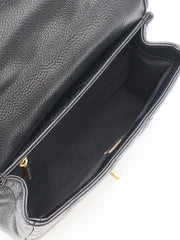 CHANEL 25A Grained Calfskin Backpack - Black with Gold Hardware