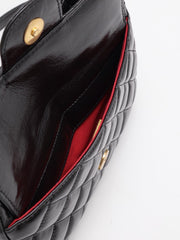 CHANEL Quilted Calfskin Medium Wavy CC Hobo Bag – Black with Gold Hardware