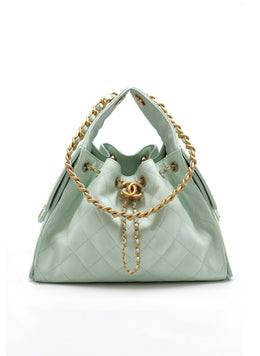 CHANEL 25 Hobo Bag Small - Mint Green / Gold