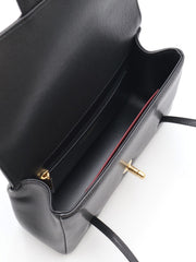 CHANEL 26P Preppy Coco Grained Calfskin Shoulder Bag Small - Black / Gold