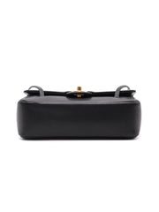 CHANEL 26P Preppy Coco Grained Calfskin Shoulder Bag Small - Black / Gold