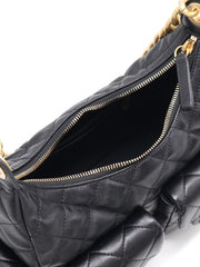 CHANEL 25C Large Hobo Bag Small - Black with Gold Hardware