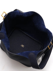HERMES Picotin 18 - Bleu Nuit with Gold Hardware