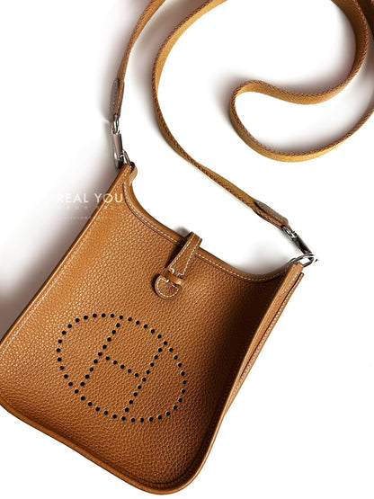 HERMES Mini evelyne - 金棕銀