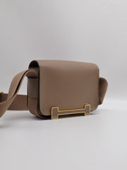 HERMES Geta Messenger Bag - Etoupe with Gold Hardware [B]