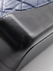 CHANEL Gabrielle Backpack - Navy Blue with Silver Hardware [Series 27]