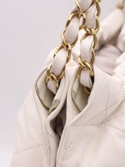 CHANEL 22 Handbag Small - White with Gold Hardware
