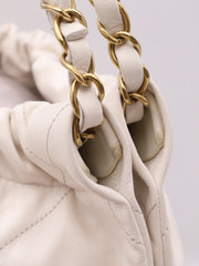 CHANEL 22 Handbag Small - White with Gold Hardware