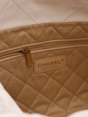 CHANEL 22 Handbag Small - White with Gold Hardware