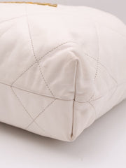 CHANEL 22 Handbag Small - White with Gold Hardware