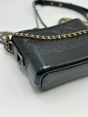 CHANEL Gabrielle Hobo Bag Small - Black [Series number 30]