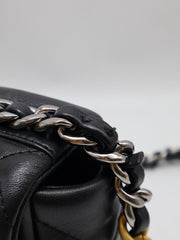 CHANEL 19 Quilted Lambskin Flap Bag 26 - Black with Gold Hardware