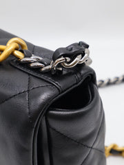 CHANEL 19 Quilted Lambskin Flap Bag 26 - Black with Gold Hardware