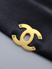 CHANEL 19 Quilted Lambskin Flap Bag 26 - Black with Gold Hardware