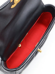 CHANEL 19 Quilted Lambskin Flap Bag 26 - Black with Gold Hardware