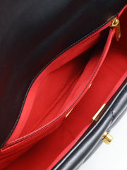 CHANEL 19 Quilted Lambskin Flap Bag 26 - Black with Gold Hardware