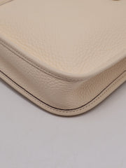 HERMES Mini Evelyne - Nata with Gold Hardware & Polka Dot Strap [Z]