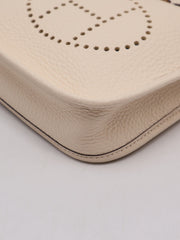 HERMES Mini Evelyne - Nata with Gold Hardware & Polka Dot Strap [Z]