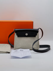 HERMES Herbag Zip 20 - Noir with Palladium Hardware [K]