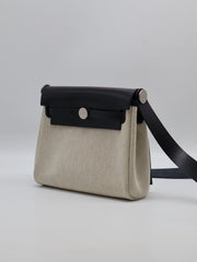 HERMES Herbag Zip 20 - Noir with Palladium Hardware [K]