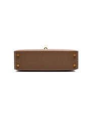 HERMES Mini Kelly ll - Etoupe with Gold Hardware