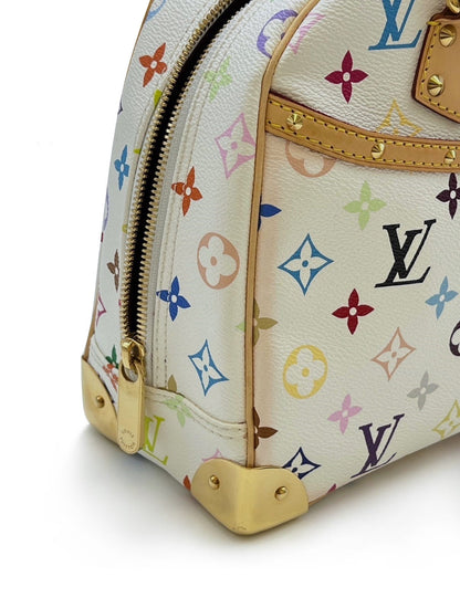 【二手商品】LOUIS VUITTON x 村上隆聯名白三彩鉚釘小珍包