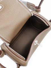 HERMES Mini Lindy - Etoupe with Palladium Hardware