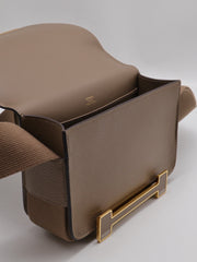 HERMES Geta Messenger Bag - Etoupe with Gold Hardware [B]