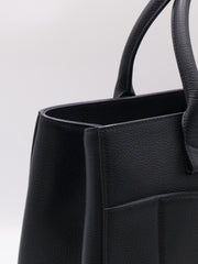 CHANEL Vintage Top Handle Briefcase - Black with Gold Hardware [Series 23]