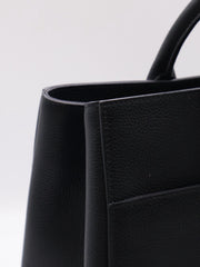 CHANEL Vintage Top Handle Briefcase - Black with Gold Hardware [Series 23]