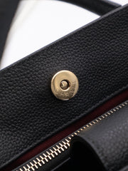 CHANEL Vintage Top Handle Briefcase - Black with Gold Hardware [Series 23]