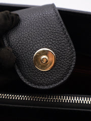 CHANEL Vintage Top Handle Briefcase - Black with Gold Hardware [Series 23]
